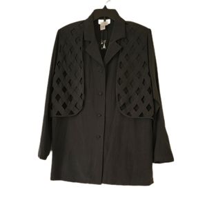 Q. Jasmine New 100% Silk long sleeves size Large Button up